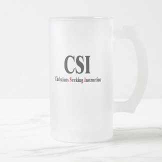 Taza De Cristal Esmerilado Cristianos de CSI