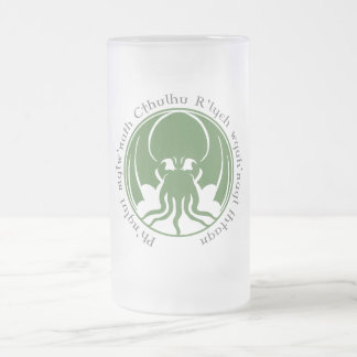 Taza De Cristal Esmerilado Cthulhu