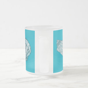 Taza De Cristal Esmerilado Cualquier Mano De Color Dibuja Las Agujas De La Es