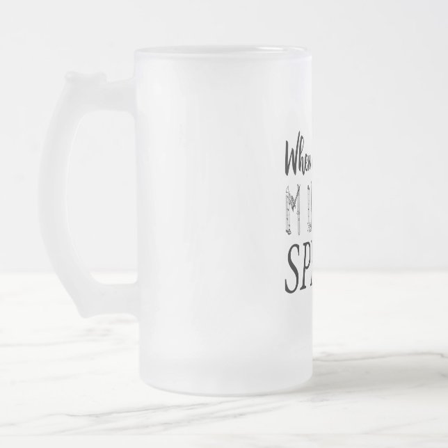 TAZA DE CRISTAL ESMERILADO CUANDO LAS PALABRAS FALLAN LOS DISCURSOS MUSICALES (Izquierda)