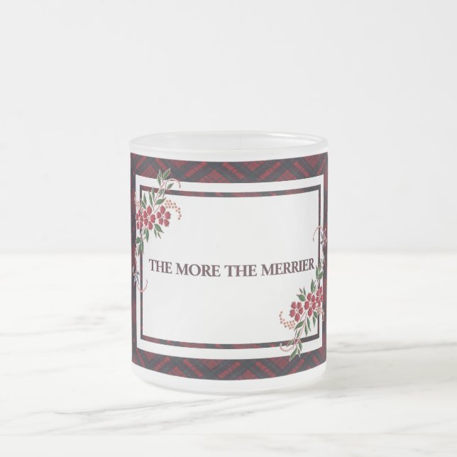 Taza De Cristal Esmerilado Cuanto Más Se Pone El Rojo Más Mínimo (Centro)