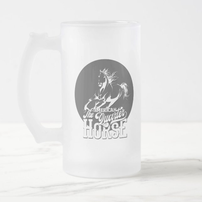 Taza De Cristal Esmerilado Cuartel americano Cowboy silvestre oeste (Izquierda)