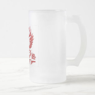 Taza De Cristal Esmerilado Cubilete helado disonante de la cerveza