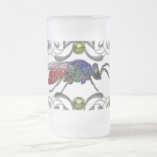 Taza De Cristal Esmerilado Cuckoo Wasp