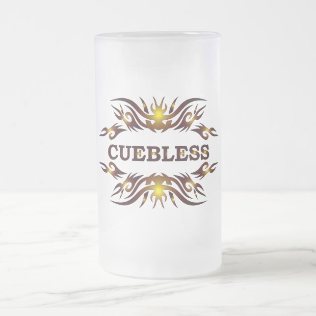 Taza De Cristal Esmerilado CUEBLESS Beer Glass (Centro)