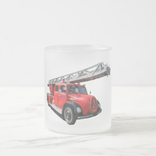 Taza De Cristal Esmerilado Cuerpo de bomberos
