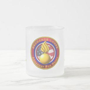 Taza De Cristal Esmerilado Cuerpo de Orden