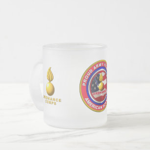 Taza De Cristal Esmerilado Cuerpo de Orden del Ejército