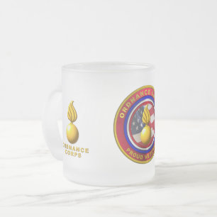 Taza De Cristal Esmerilado Cuerpo de Orden del Ejército