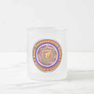 Taza De Cristal Esmerilado Cuerpo de Transporte del Ejército “Punta de lanza 