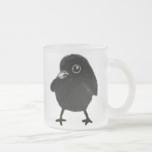 Taza De Cristal Esmerilado Cuervo del bebé