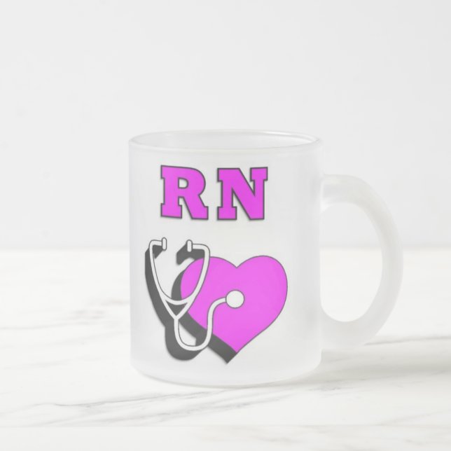 Taza De Cristal Esmerilado Cuidado del RN (Derecha)