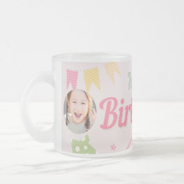 Taza De Cristal Esmerilado cumpleaños de princesa
