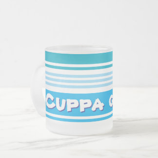 Taza De Cristal Esmerilado Cuppa Grace Frosted Glass Mug