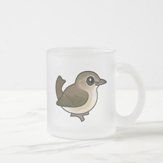 Taza De Cristal Esmerilado Curruca Carrilera Birdorable