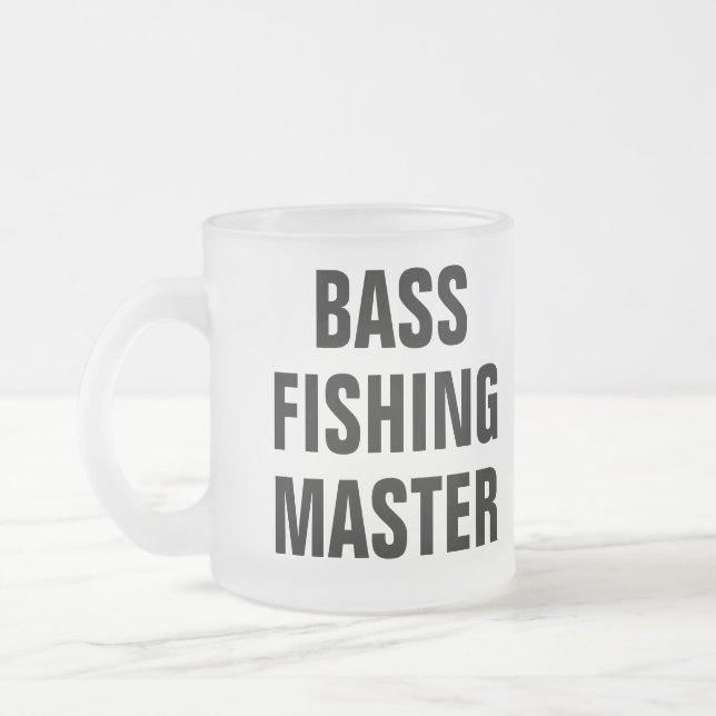 Taza De Cristal Esmerilado Custom Fishing (Izquierda)