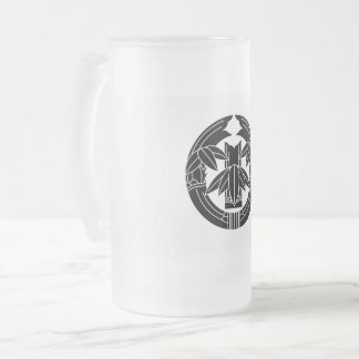 Taza De Cristal Esmerilado Cut bamboo in embracing bamboo leaves