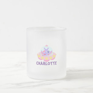 Taza De Cristal Esmerilado Cute Kids UFO Kawaii