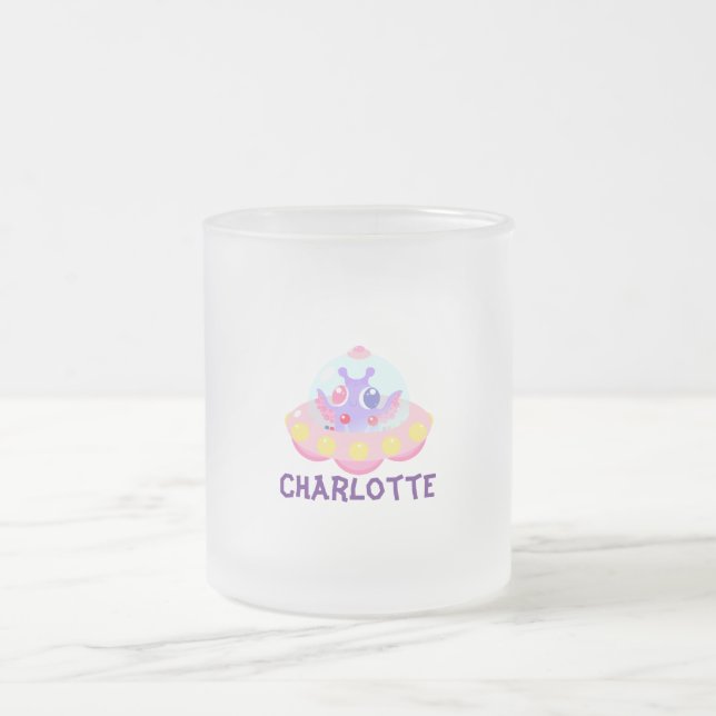 Taza De Cristal Esmerilado Cute Kids UFO Kawaii (Centro)