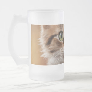 Taza De Cristal Esmerilado Cute Kitten