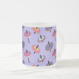 Taza De Cristal Esmerilado Cute Toy Tops Lavender Mug