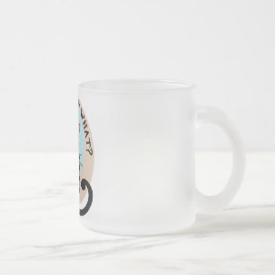 Taza De Cristal Esmerilado Cuto o qué gato