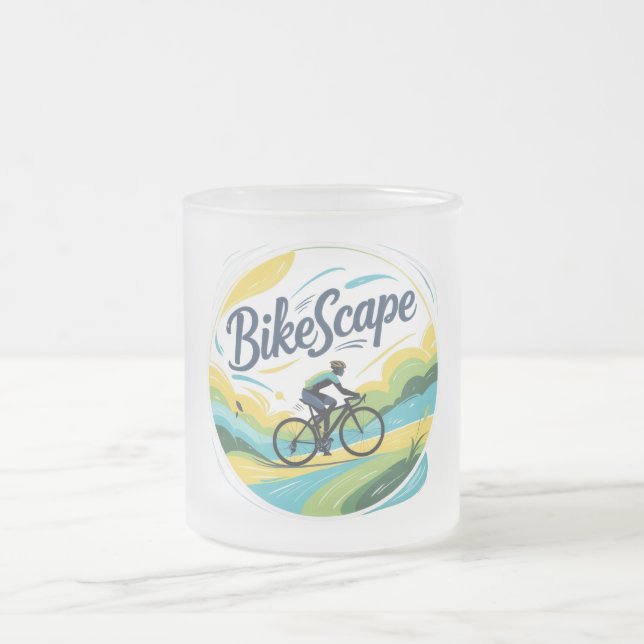 Taza De Cristal Esmerilado Cycle Bliss Mug (Centro)