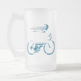 Taza De Cristal Esmerilado Cyclist