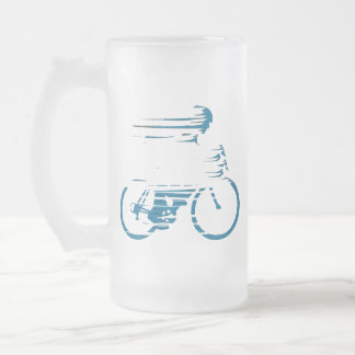 Taza De Cristal Esmerilado Cyclist