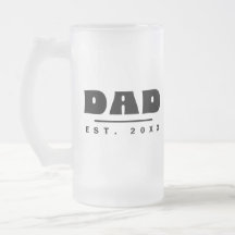 DAD Est. 20XX Tipografía Moderna Negra