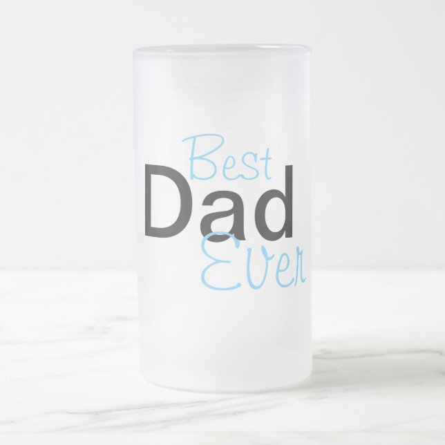Taza De Cristal Esmerilado DadMug (Centro)