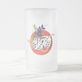 Taza De Cristal Esmerilado Dados en Universo Paralelo