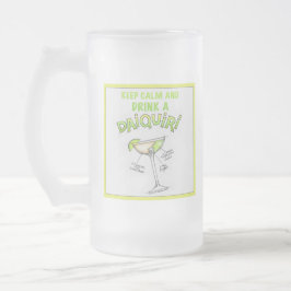 TAZA DE CRISTAL ESMERILADO DAIQUIRI RECETA CÓCTEL ARTE