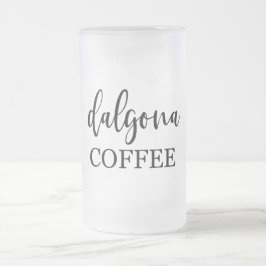 Taza De Cristal Esmerilado Dalgona TikTok Café blanco
