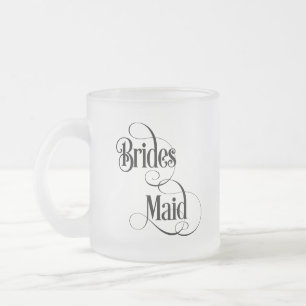 Taza De Cristal Esmerilado Dama de honor