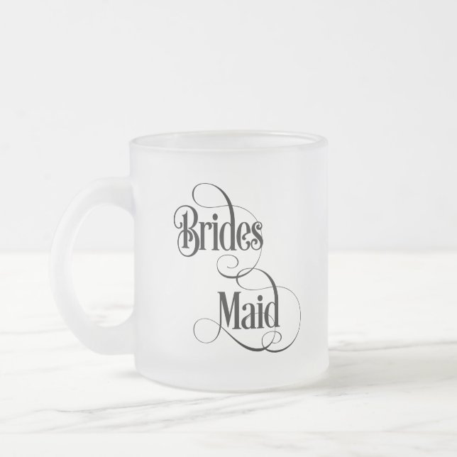 Taza De Cristal Esmerilado Dama de honor (Izquierda)