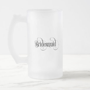 Taza De Cristal Esmerilado Dama de honor
