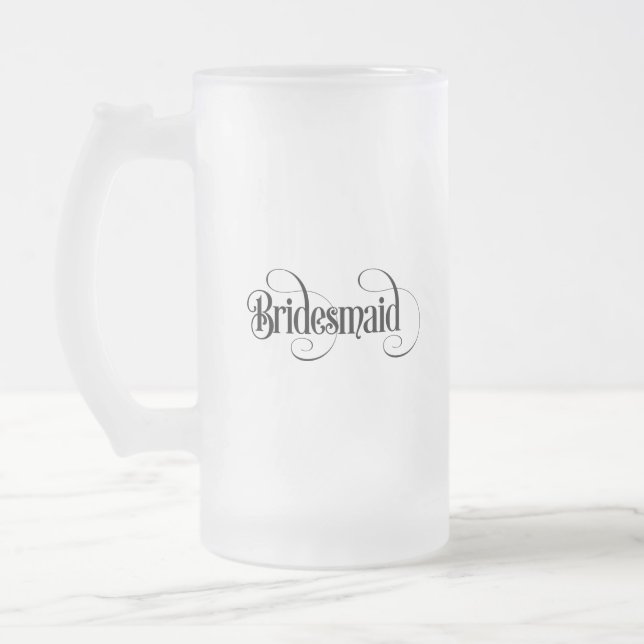 Taza De Cristal Esmerilado Dama de honor (Izquierda)