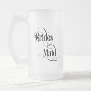 Taza De Cristal Esmerilado Dama de honor