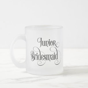 Taza De Cristal Esmerilado Dama de honor joven
