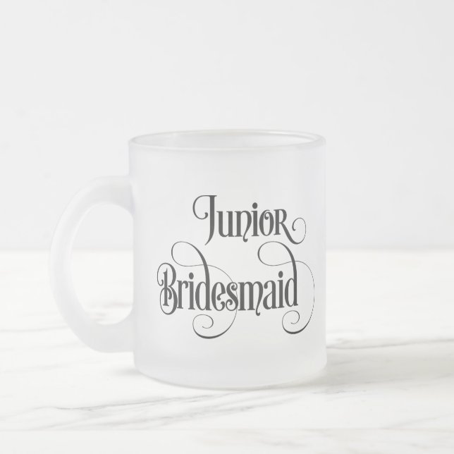 Taza De Cristal Esmerilado Dama de honor joven (Izquierda)