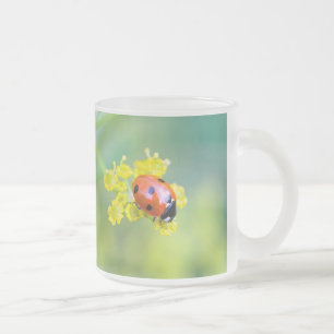 Taza De Cristal Esmerilado dama encima