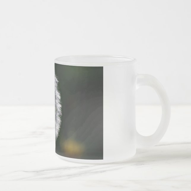 Taza De Cristal Esmerilado Dandelion Seed Head - Mug (Derecha)