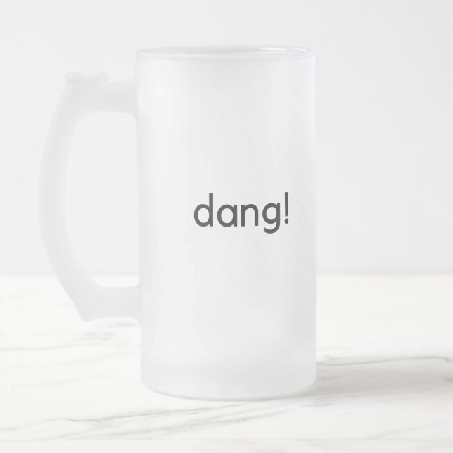 Taza De Cristal Esmerilado ¡dang! (Izquierda)