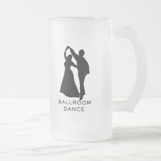 Taza De Cristal Esmerilado Danza - danza de salón de baile