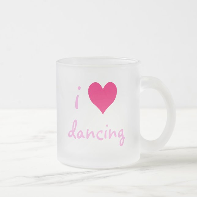 Taza De Cristal Esmerilado danza del corazón (Derecha)