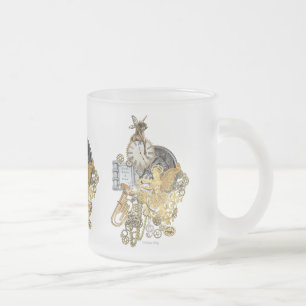 Taza De Cristal Esmerilado De una vez por una