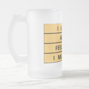 TAZA DE CRISTAL ESMERILADO DEBO SER 40 MUG