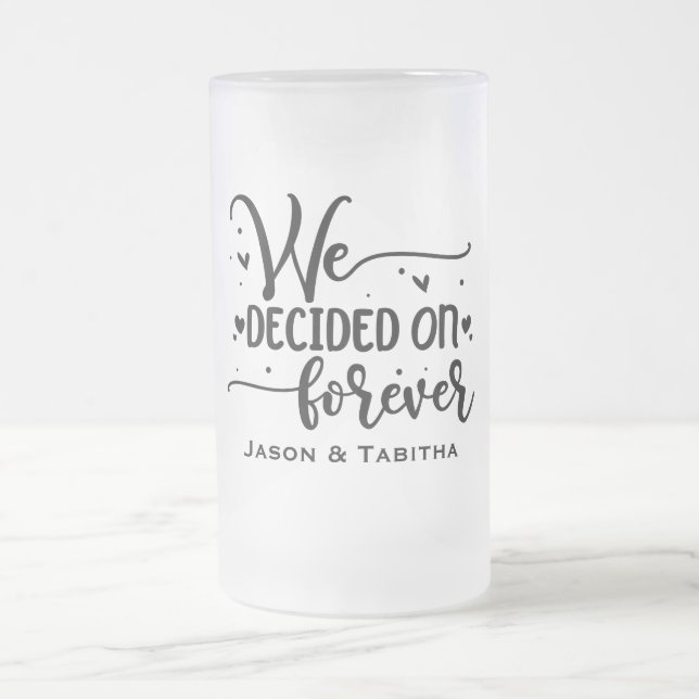 Taza De Cristal Esmerilado Decidimos por la cerveza de vidrio escarpada para  (Centro)