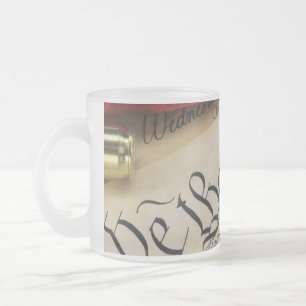 Taza De Cristal Esmerilado Declaración de Independencia
